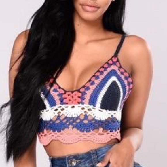 Fashion Nova Tops - Fashion Nova Claire Crotchet Top NWT